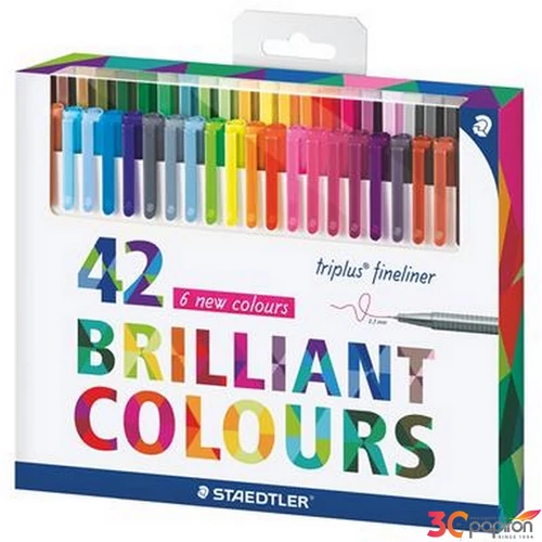 Tűfilc készlet 42 Staedtler Triplus 0,3mm-es 42színű készlet Írószerek STAEDTLER 334 C42