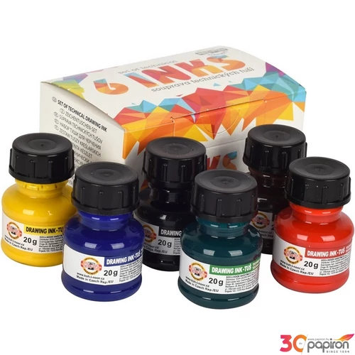 Tustinta 20gr fekete Koh-I-Noor 141722 iskolaszer- tanszer
