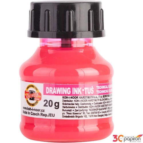 Tustinta 20gr neon rózsaszín Koh-I-Noor V0141790202LP iskolaszer- tanszer