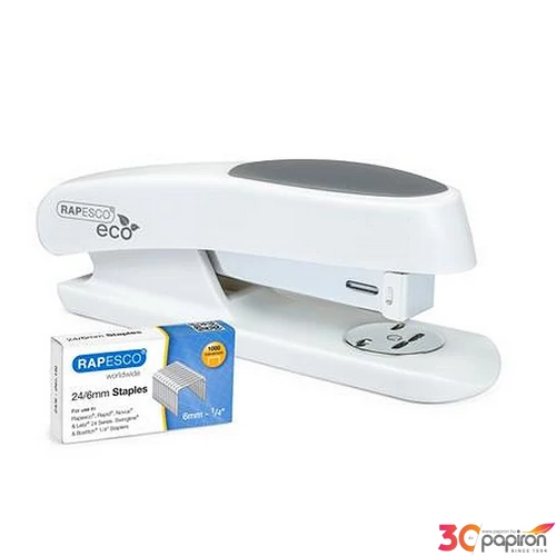 Tűzőgép 45832 20lap antibakteriális RAPESCO Germ-Savvy ECO Sting Ray fehér