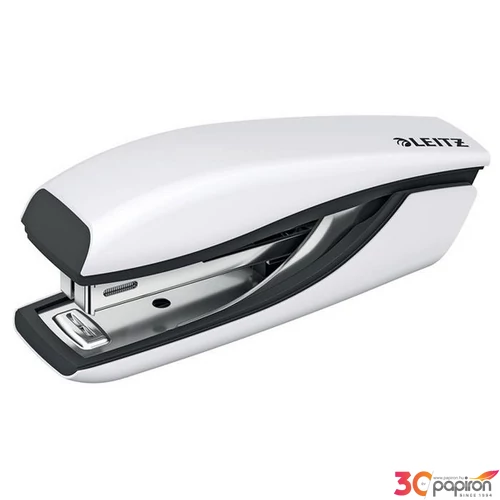 Tűzőgép mini Leitz No. 10, 10 lap, fém, Nexxt Wow, fehér E55281000