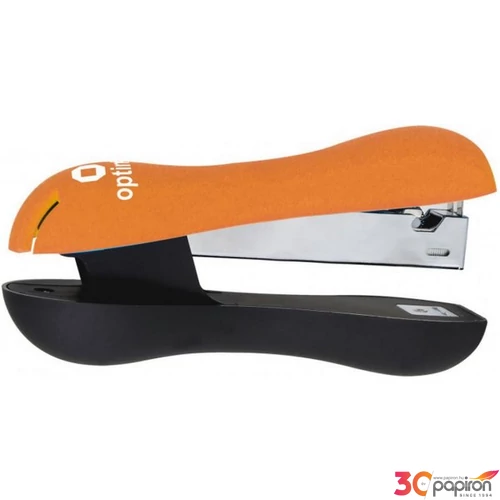 Tűzőgép Optima Soft Touch 20lapos 24/6, 26/6 narancssárga Papiron