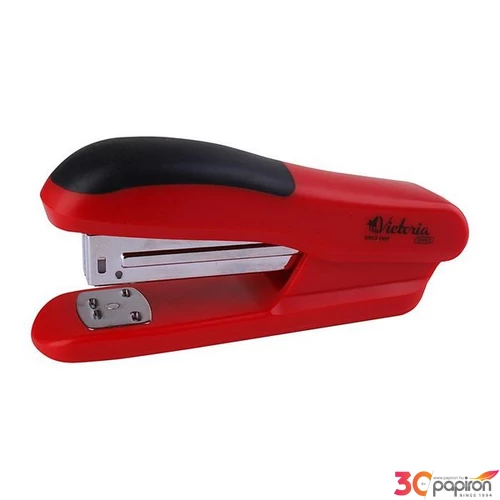 Tűzőgép Victoria Office 24/6, 20 lap, Half-Strip, piros