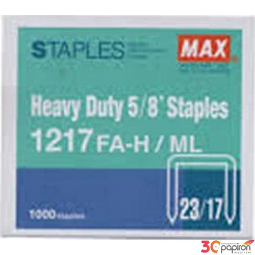 Tűzőkapocs 23/17 Max 170lap 1000db/dob erős Irodai kisgépek MAX 1217FA-H(EUR)STAPLES