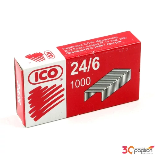 Tűzőkapocs 24/6 ICO nagyteljesítményű tűzőgépekbe irodaszer - irodai kisgép