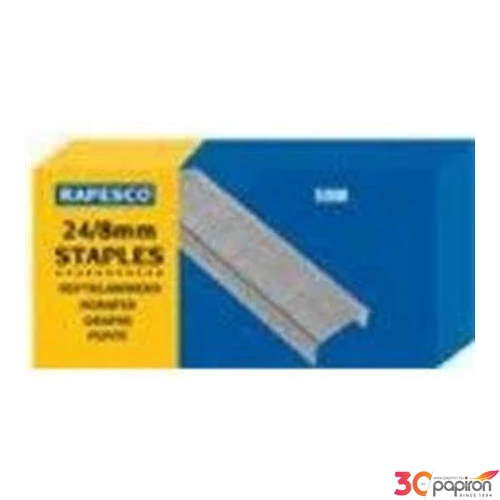 Tűzőkapocs 24/8 Rapesco 40lap 5000db/dob horganyzott acél Irodai kisgépek RAPESCO S24807Z3