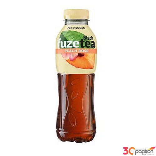 Üdítőita szénsavmentes 0,5l FUZETEA ZERO barack-rózsa