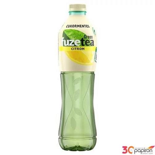 Üdítőita szénsavmentes 1,5l FUZETEA ZERO zöld tea citrom