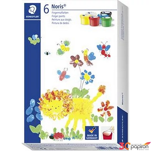Ujjfesték Staedtler Noris Junior, 6 különböző szín Festékek és kiegészítők