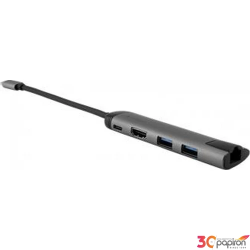 USB elosztó-HUB Verbatim ethernet átalakító, 4 port USB 3.0, USB-C, HDMI