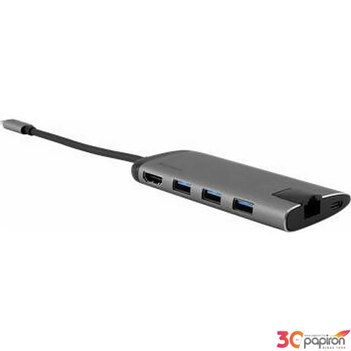 USB elosztó-HUB Verbatim ethernet átalakító, SD kártya olvasó 4 port, USB 3.0, USB-C, HDMI