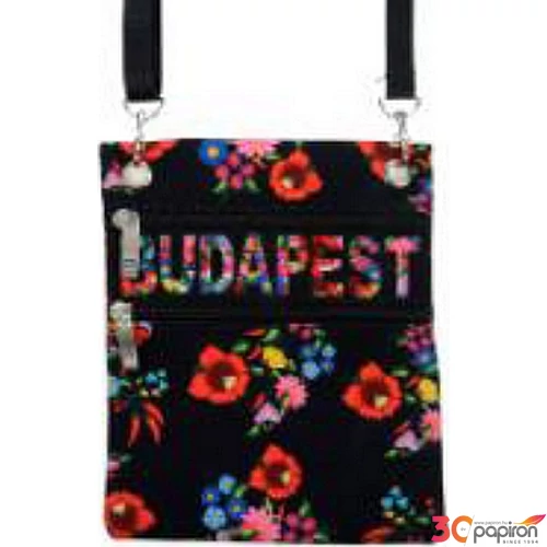 Útlevél táska Női Budapest női Budapest feliratos Virág-J Magyaros termék