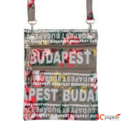 Útlevél táska Női Budapest női Hungary feliratos Virág-G Magyaros termék