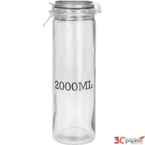 Üveg csatos 2000ml tároló üveg 