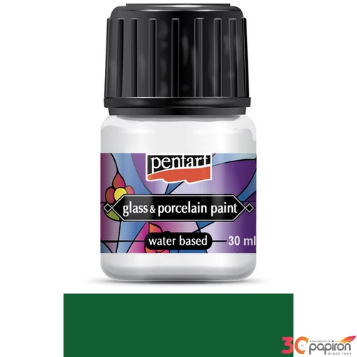 Üveg és Kerámiafesték Pentart 30ml - zöld Pentart