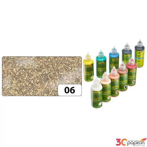 Üvegfesték Folia 80 ml Funny Color Antik aranycsillámos F4506