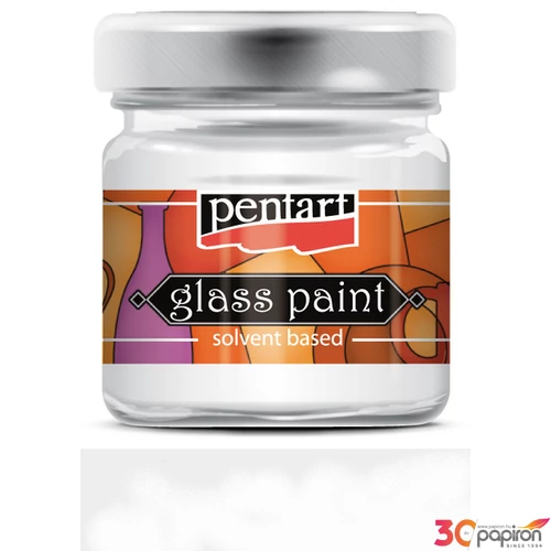 Üvegfesték oldószeres 30ml átlátszó Pentart