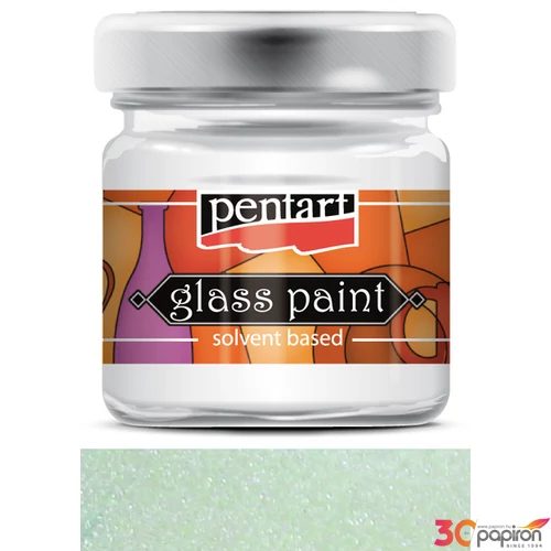 Üvegfesték oldószeres 30ml gyöngyház fehér Pentart