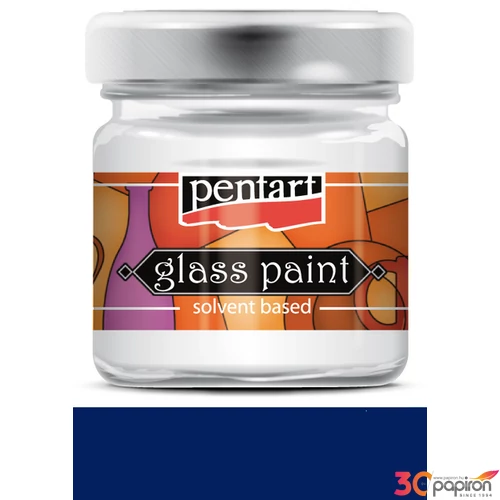 Üvegfesték oldószeres 30ml kék Pentart