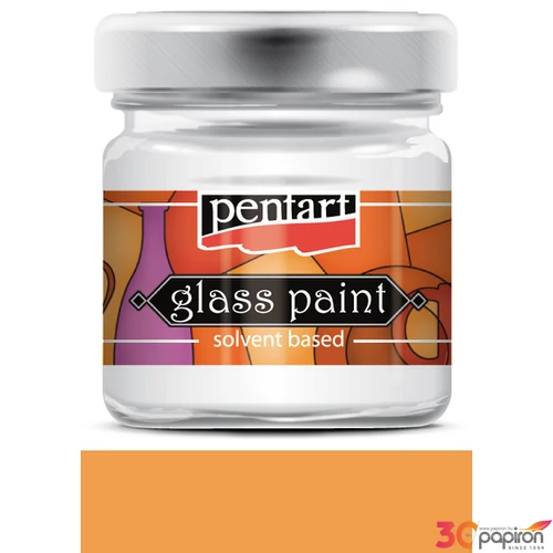 Üvegfesték oldószeres 30ml narancs Pentart