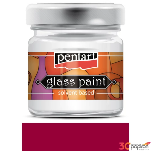 Üvegfesték oldószeres 30ml vörösbor Pentart