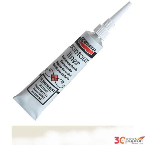 Üvegfesték Pentart kontúrozó 20ml átlátszó