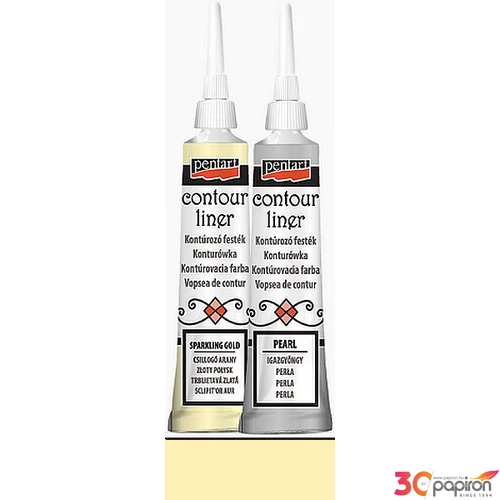 Üvegfesték Pentart kontúrozó 20ml vanília