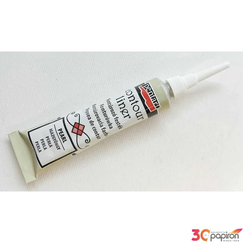 Üvegfesték Pentart kontúrozó 20ml igazgyöngy Kontúrozó festék - Metál színek