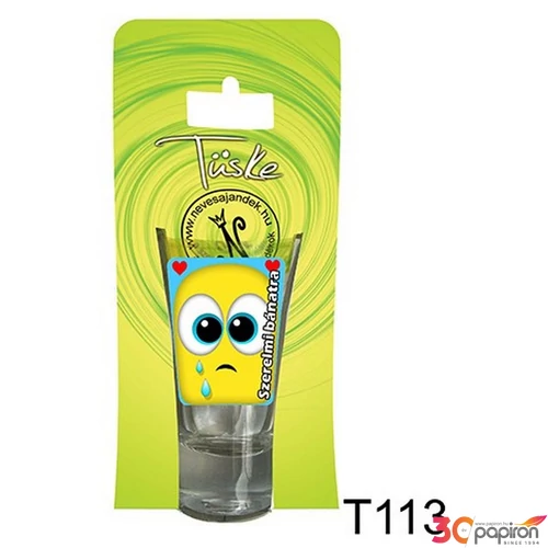 Üvegpohár 75ml szerelmi bánatra 