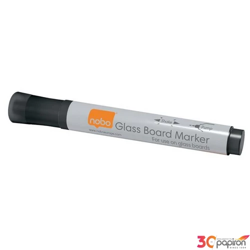 Marker üvegtábla Nobo 3mm kerek hegyű 4db fekete Prezentáció NOBO 1905322