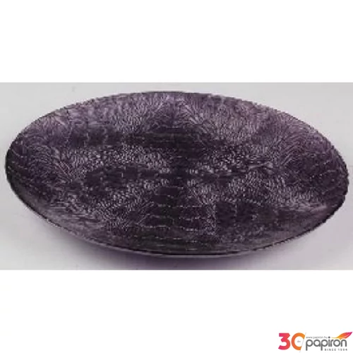 Üvegtál 28cm Belinda sötét lila 