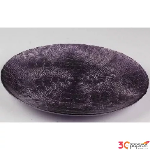 Üvegtál 30cm Belinda sötét lila 