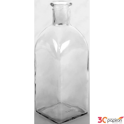 Váza üvegváza áttetsző 21,5x8cm, színezett üveg, víztiszta 486804
