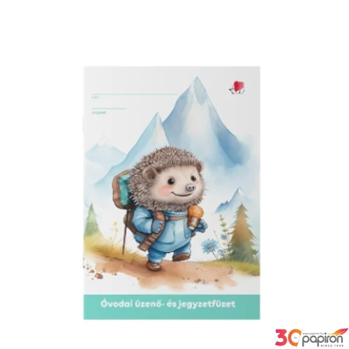 Üzenő ovodai füzet A5 Ico süni hedgehog 32 lap