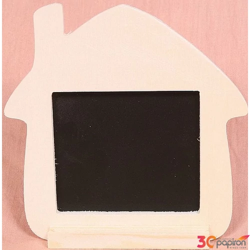 Fa Üzenő tábla házikó formájú 15x15, 2cm
