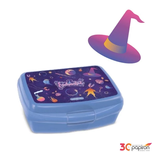 Uzsonnásdoboz Ars Una 24'' Enchanted (5350) 24 lila 52543500 zárható műanyag uzsonnás doboz