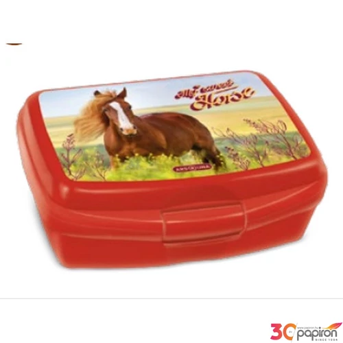 Uzsonnásdoboz Ars Una 24'' My Sweet Horse (5358) 24 ló 52543586 zárható műanyag uzsonnás doboz