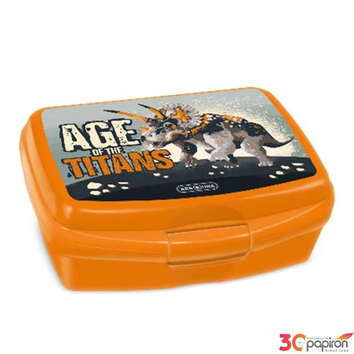 Uzsonnásdoboz Ars Una Age of the Titans (5261) 23' dínó 52542619 zárható műanyag uzsonnás doboz