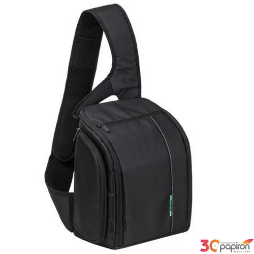 Oldaltáska Rivacase DSLR fényképezőgéphez Green Mantis 7470 fekete