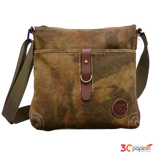 Oldaltáska Heavy Tools unisex EVIA Khaki keki női táska 27x29x8