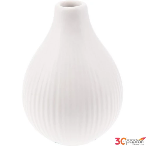 Váza dekor üveg 24' 5 féle, 14cm kpm
