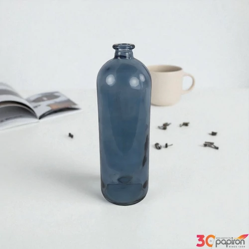 Váza üveg kék Bottle rd Dawn M blue DST5325