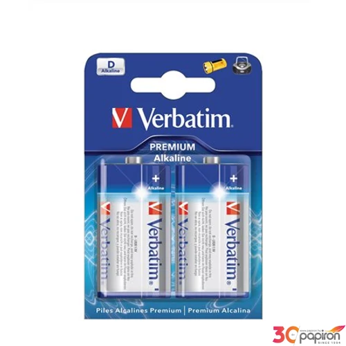 Elem Verbatim D-LR20 1,5V D góliát elemek VERBATIM 49923 Elem, D góliát, 2 db, VERBATIM
