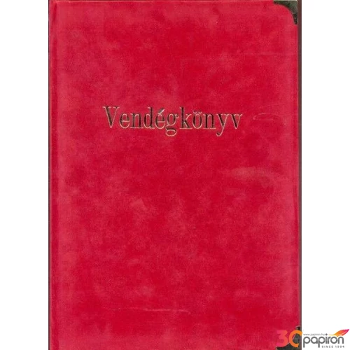Vendégkönyv A4 plüss kék, bordó, fekete, zöld, szürke 