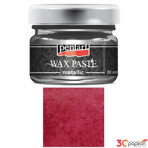 Dekor viaszpaszta 20ml Pentart metálpiros