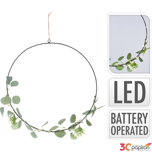 Világító karika 42cm dekor 30 leddel fekete luxus minőség Hollandiából