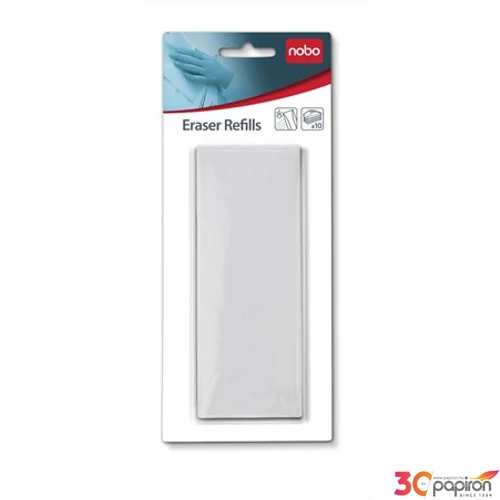 Táblatörlő refill betét Nobo 10db-os a NOBO 34533421-es táblatörlőhöz Prezentáció NOBO 34534497
