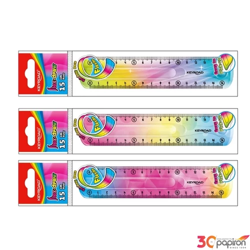 Vonalzó 15 cm flexibilis Keyroad Flex Draw KR972275