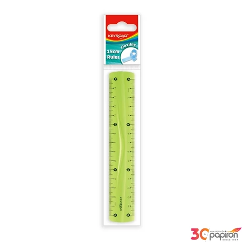 Vonalzó 15 cm flexibilis Keyroadvegyes színek KR971663