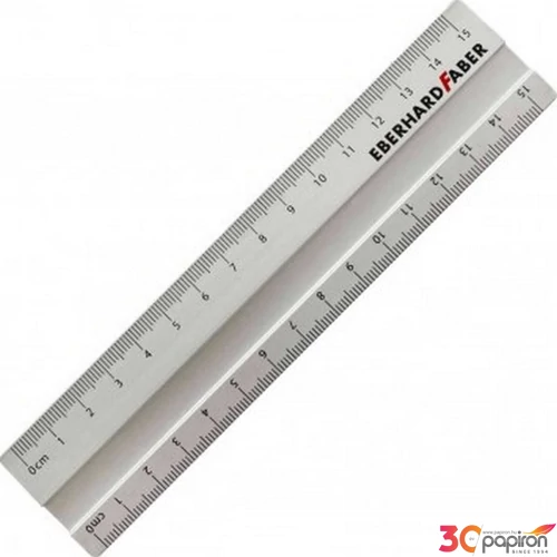 Vonalzó 15cm alumínium Eberhard Faber
